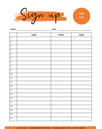 Free Sign Up Sheet Template Of Free Printable Sign Up Vrogue co