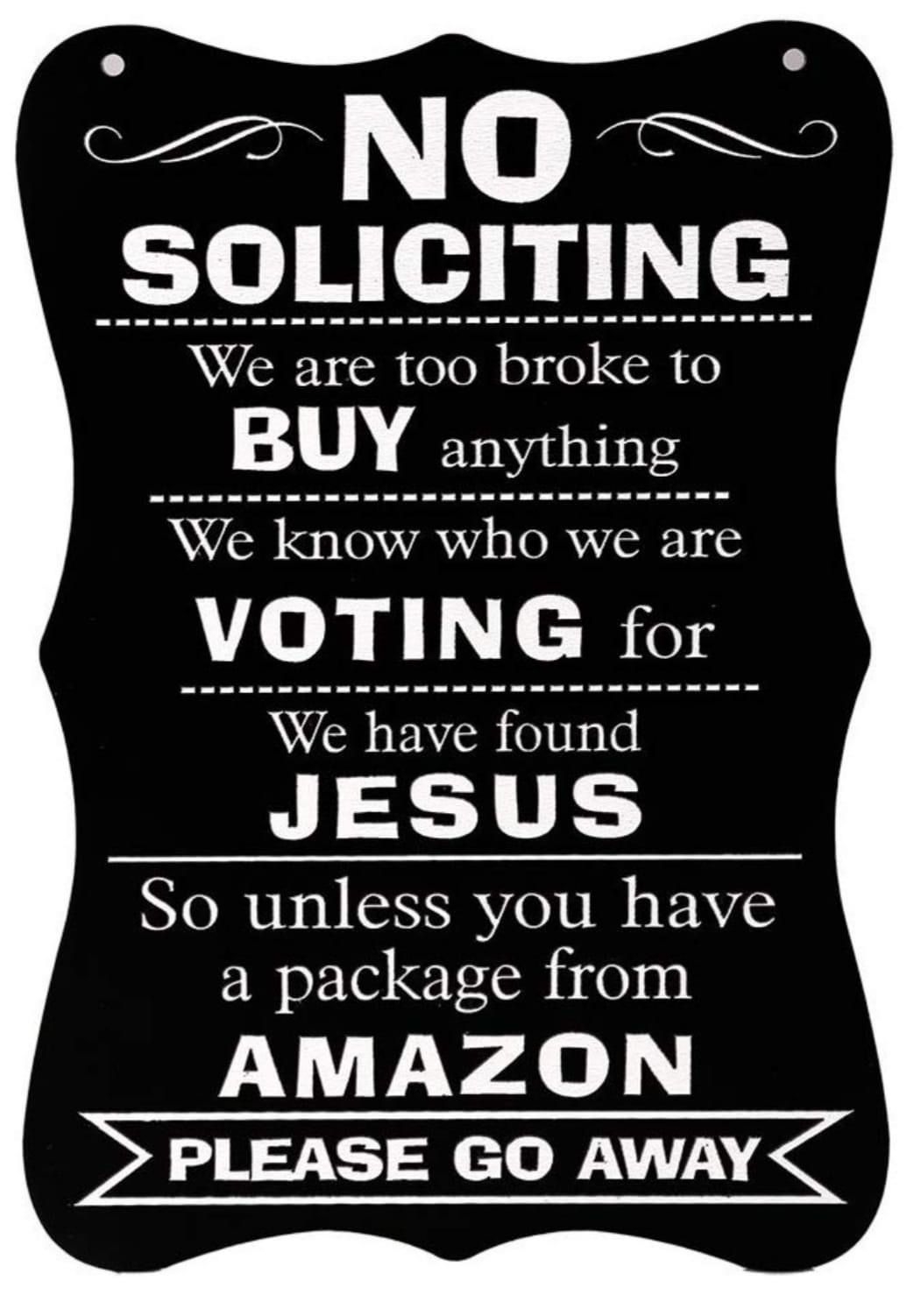 Funny No Soliciting Sign Printable Dev onallcylinders