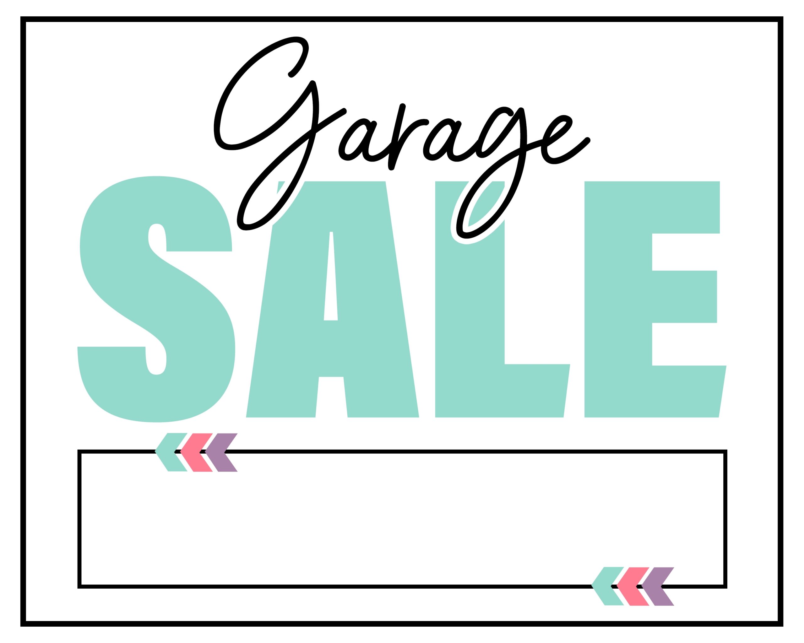 Garage Sale Signs Free Printables Ataglance Printable Calendar