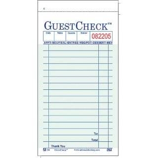 Guest Check Printable Template Business PSD Excel Word PDF
