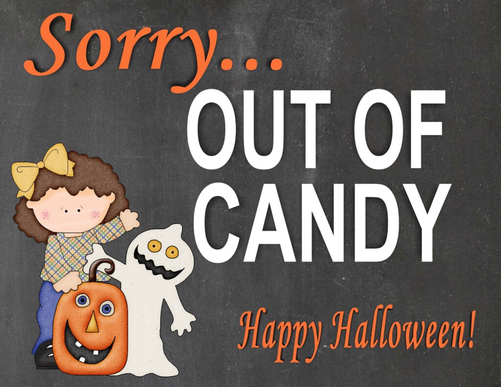 Halloween Candy Sign Printable Free NewFreePrintable