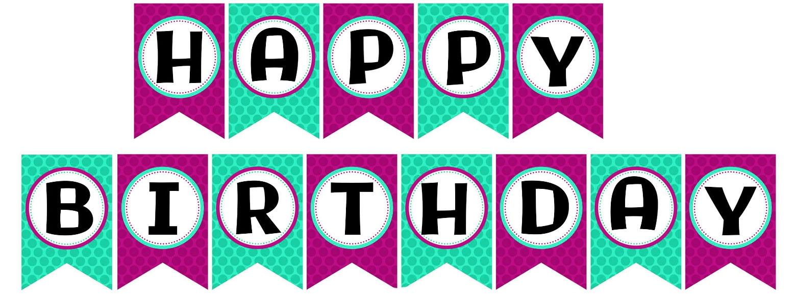 Happy Birthday Banner 10 Free PDF Printables Printablee