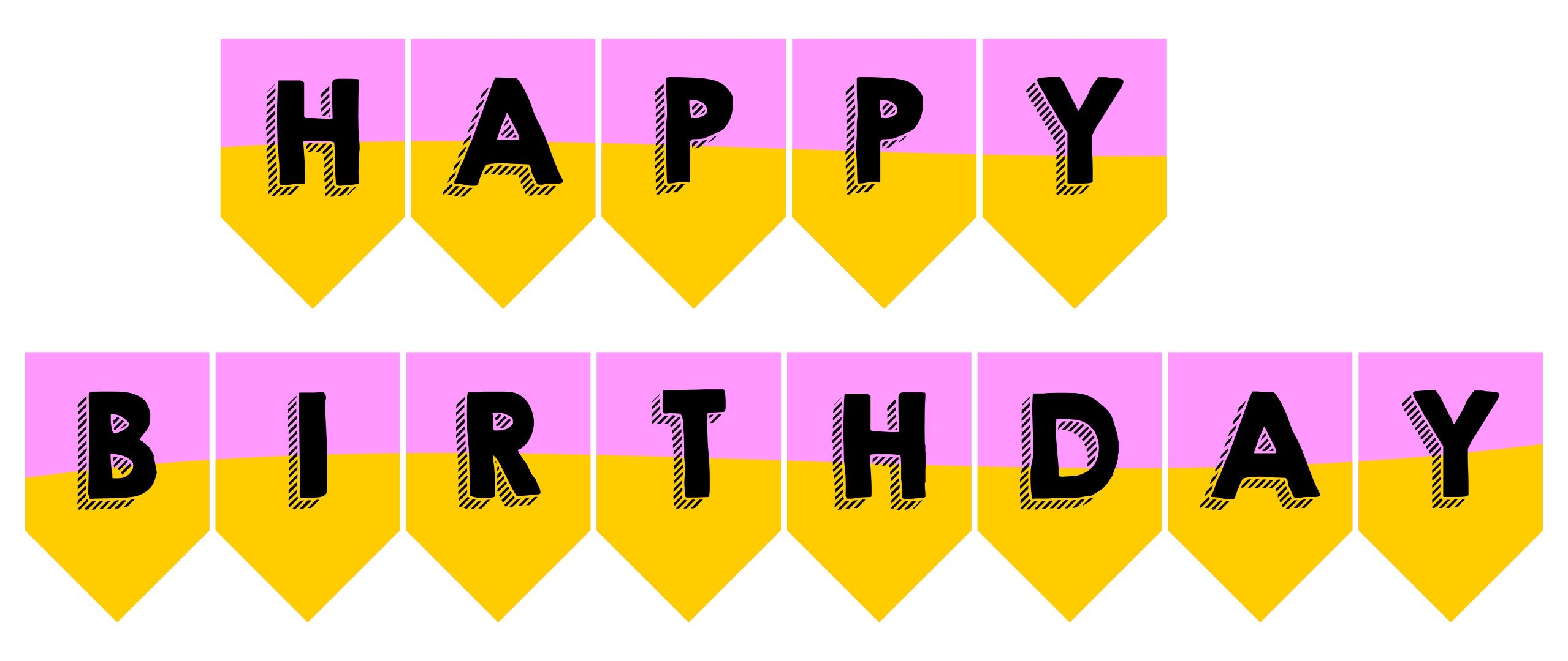 Happy Birthday Cake Sign Printable