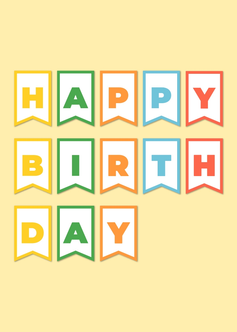 Happy Birthday Printable Letters Infoupdate