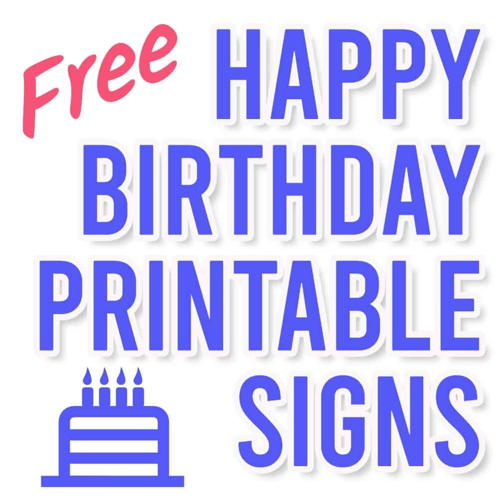 Happy Birthday Printable Sign Printable Free Templates