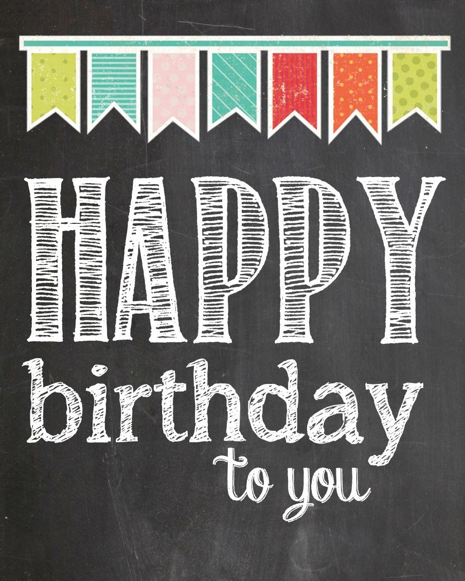 Happy Birthday Printable Signs