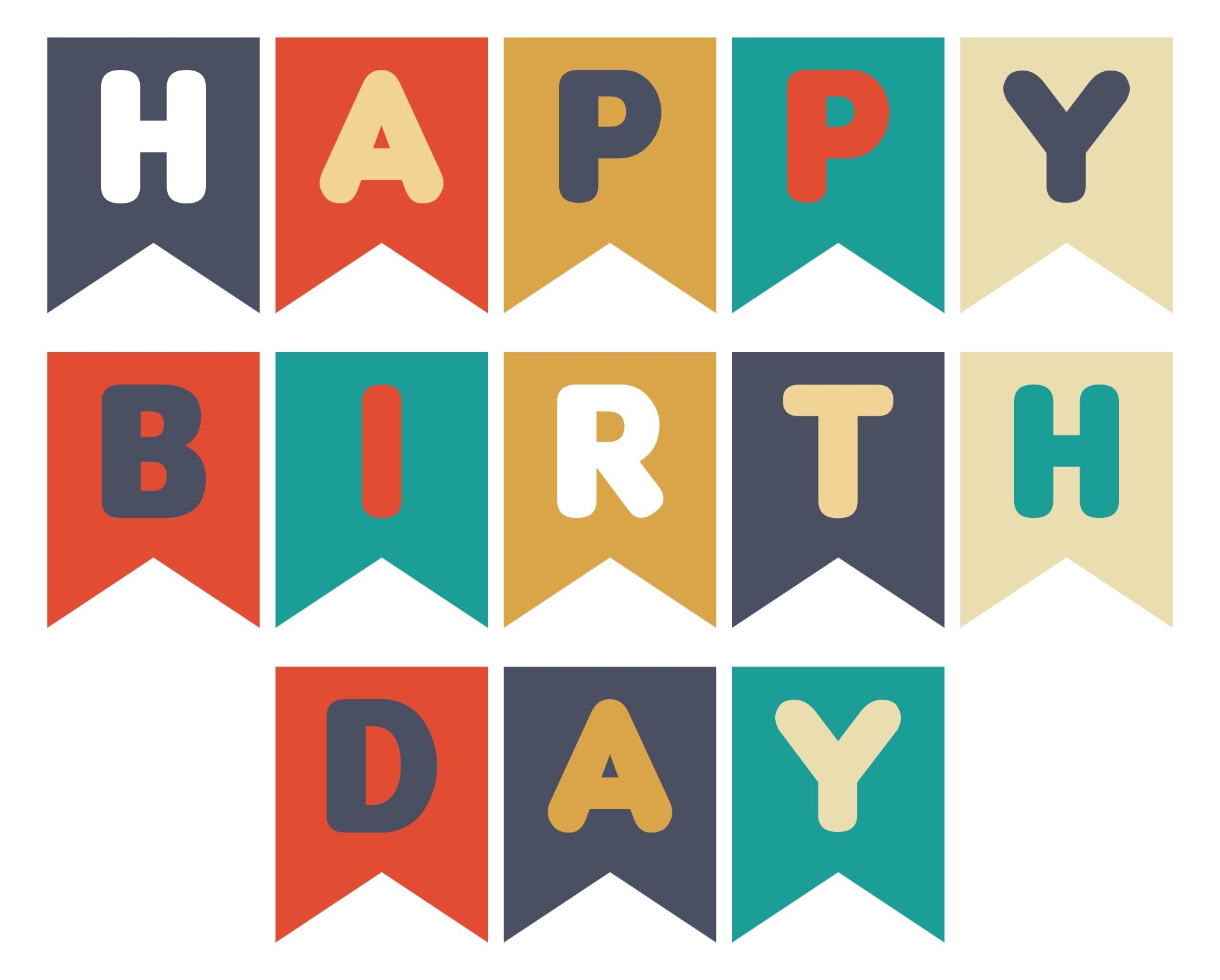 Happy Birthday Sign Printable