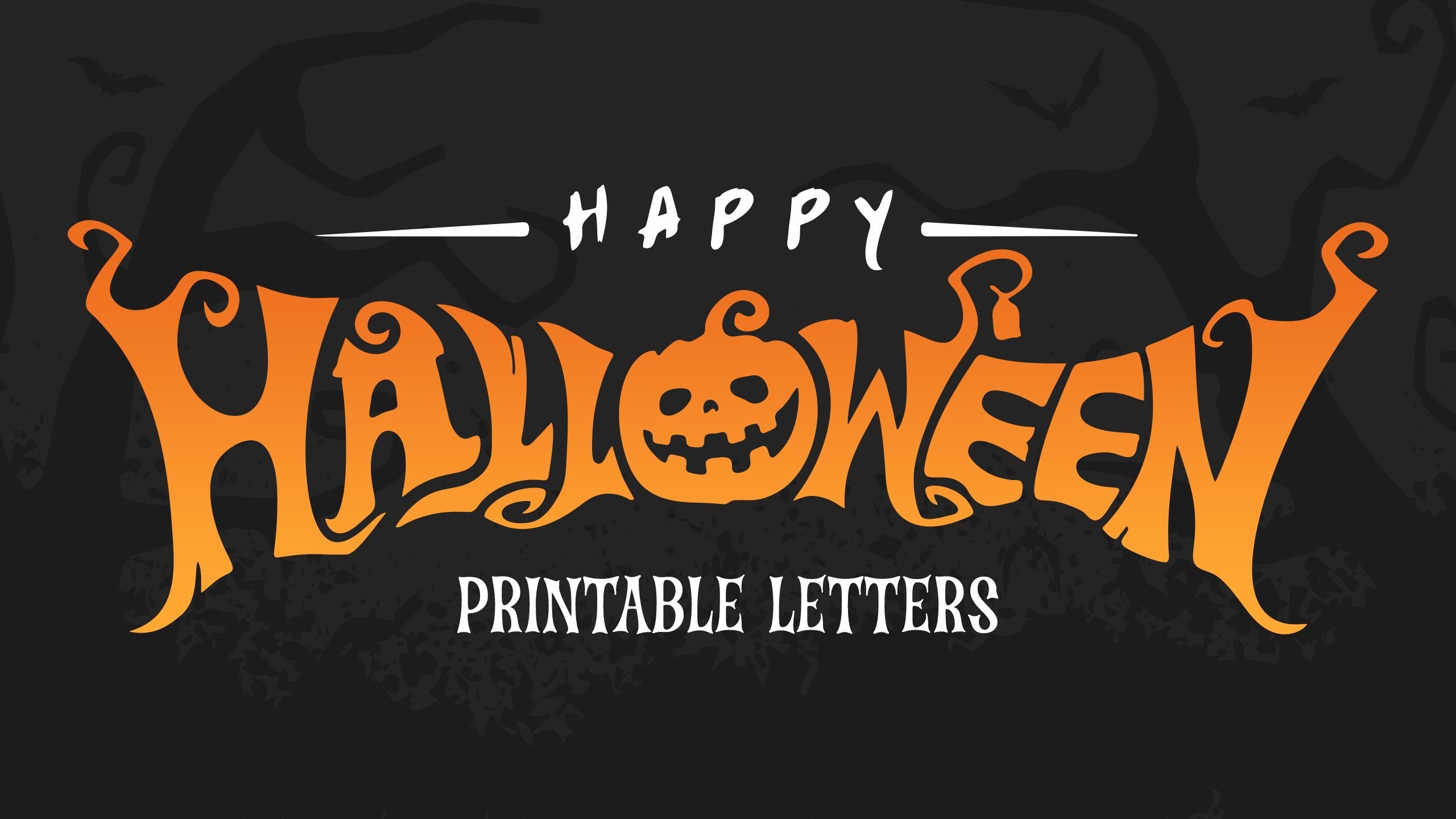 Happy Halloween Letters 15 Free PDF Printables Printablee Happy