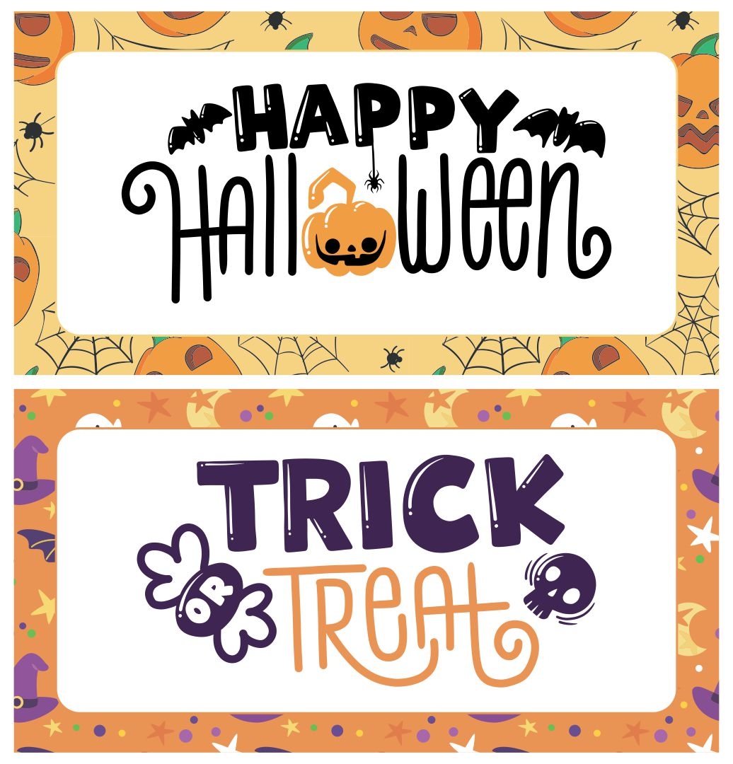 Happy Halloween Printable Sign Printable Word Searches