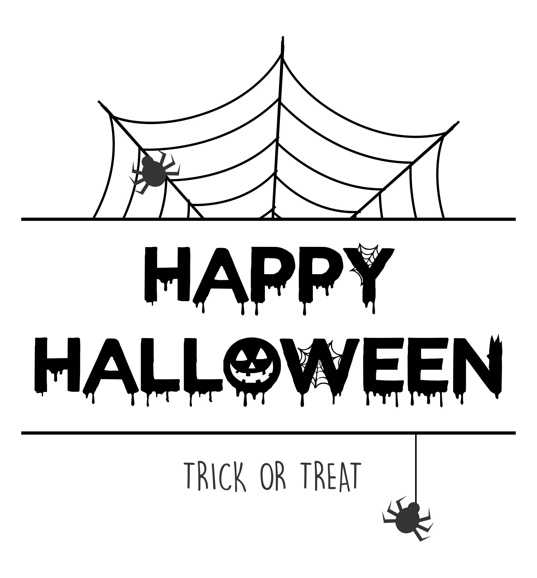 Happy Halloween Sign 15 Free PDF Printables Printablee