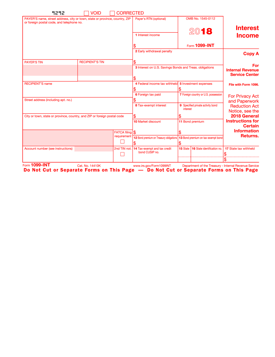 Irs 1099 Printable Form Printable Forms Free Online