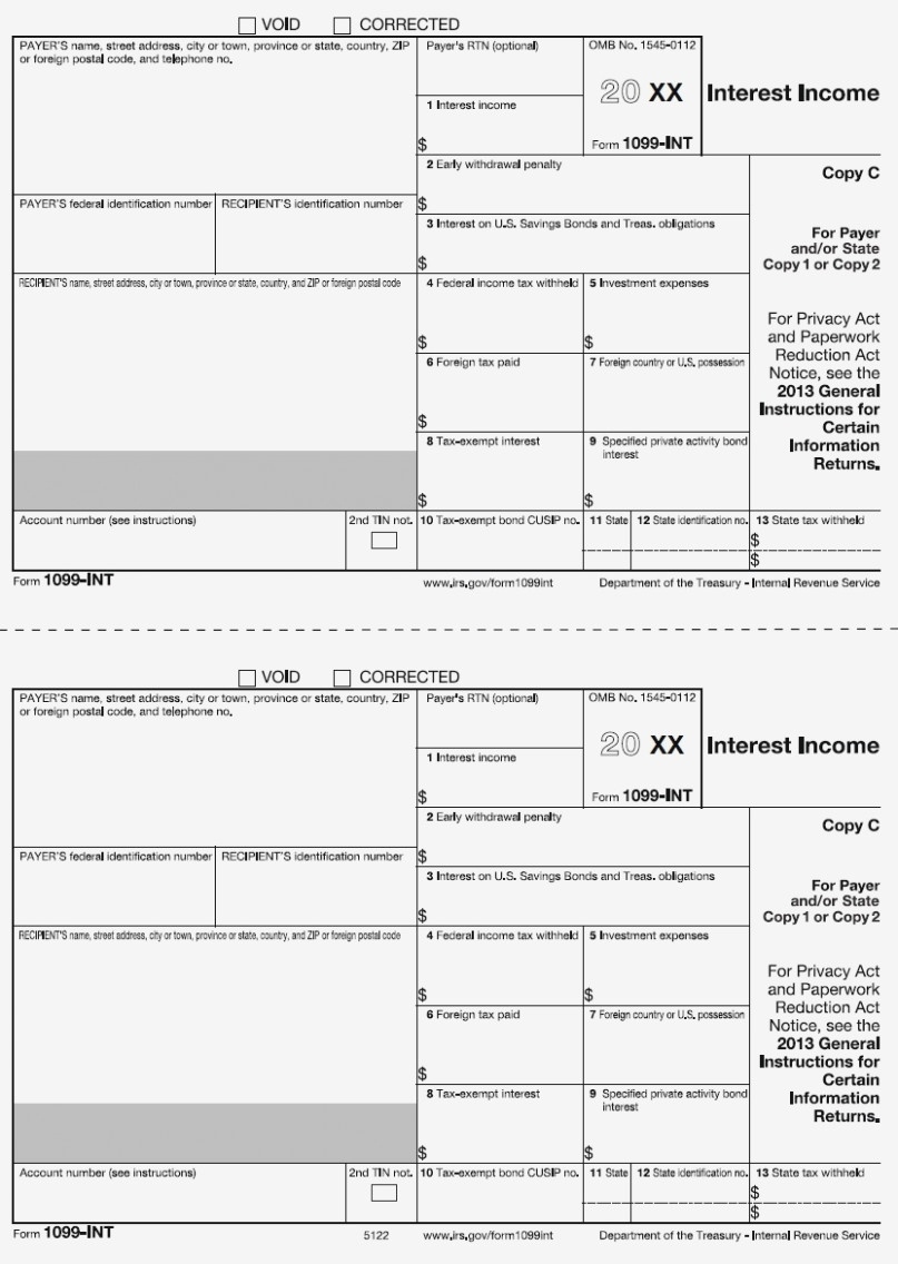 Irs Form 1099 Reporting For Small Business Owners Free Printable 1099 