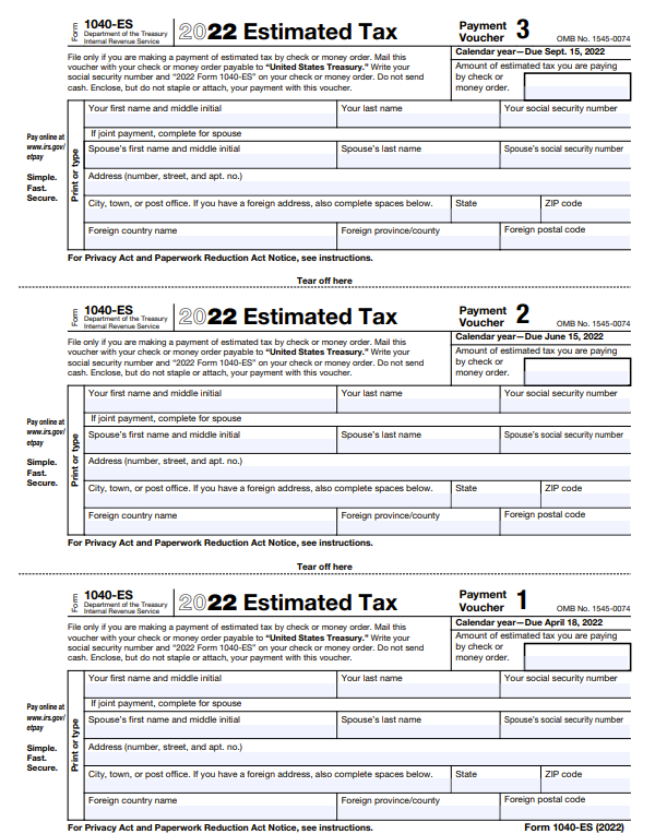 Irs Forms 2024 Estimated Tax Payments Gerri Janella