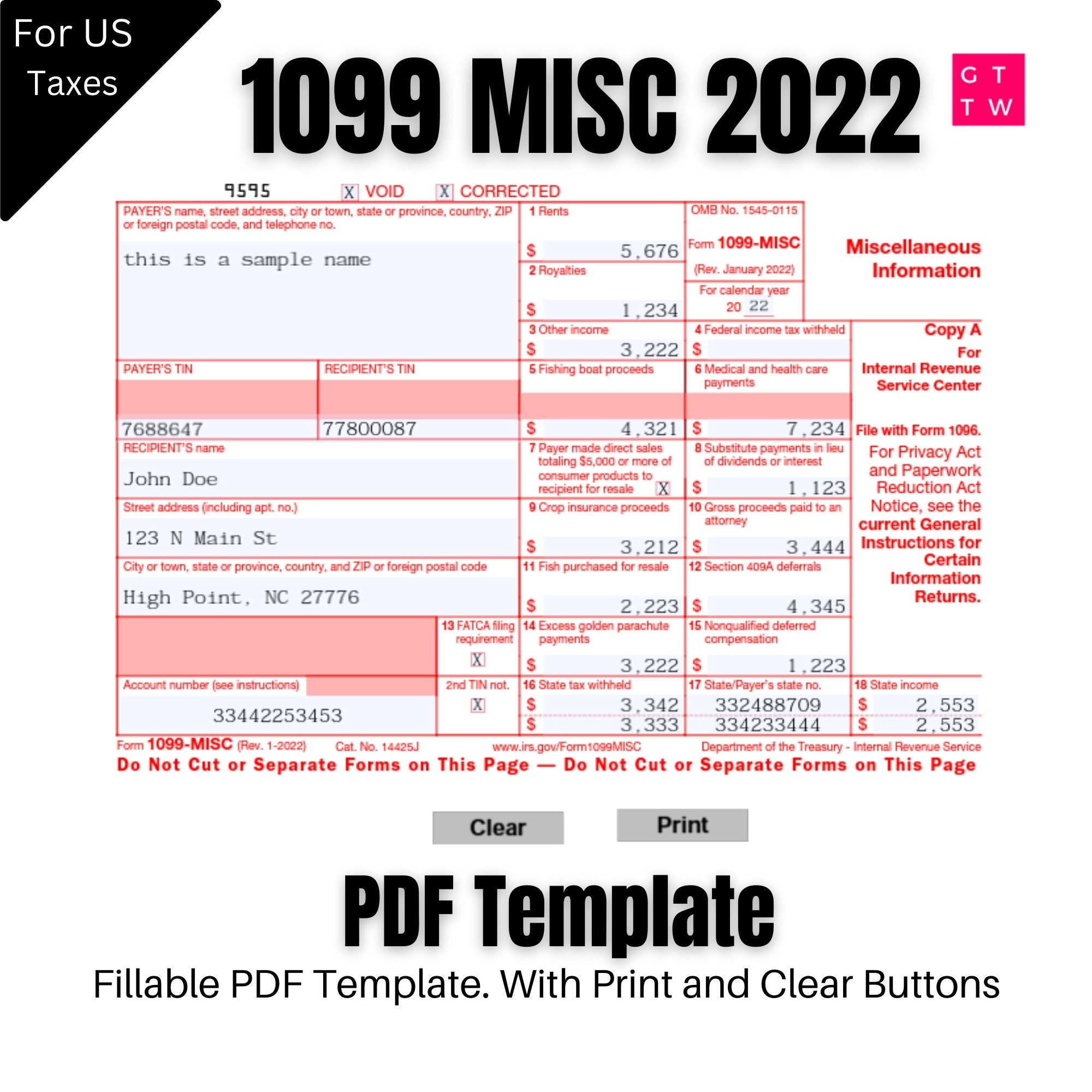 Irs Printable 1099 Misc Form Printable Forms Free Online Irs Printable 1099 Misc Form Printable Forms Free Online