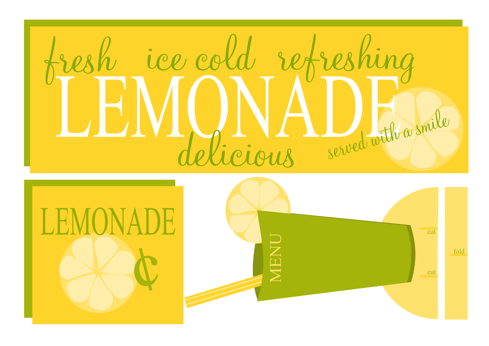 Lemonade Stand Sign Printables