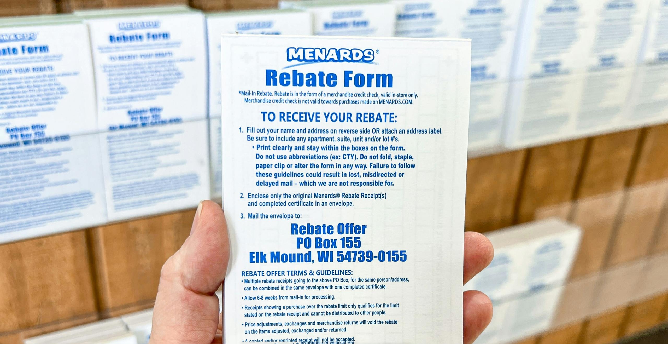 Menards Rebate Form 2023 Printable Forms Free Online