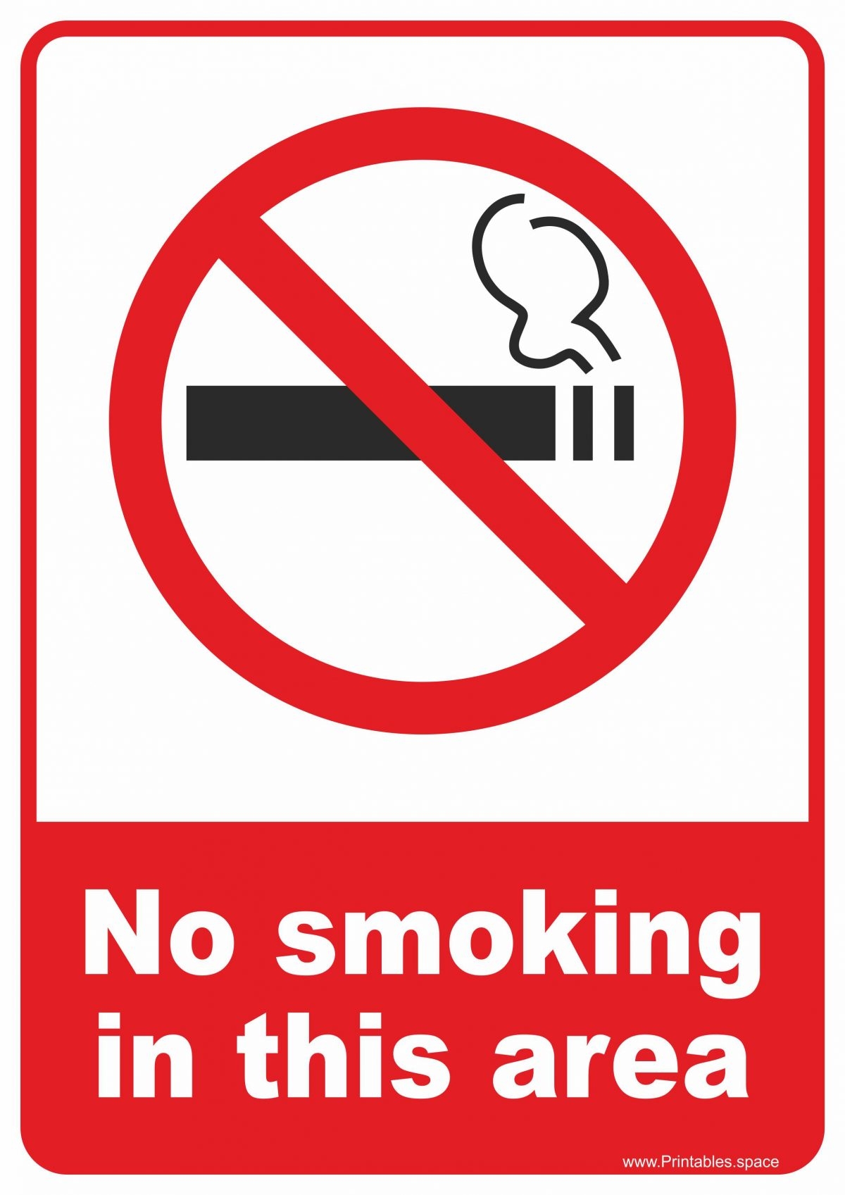 No Smoking Signs Free Printables