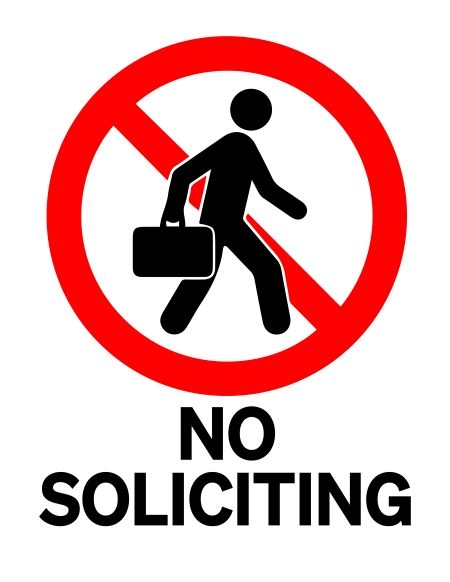 NO SOLICITING Printable Sign Many Printable 
