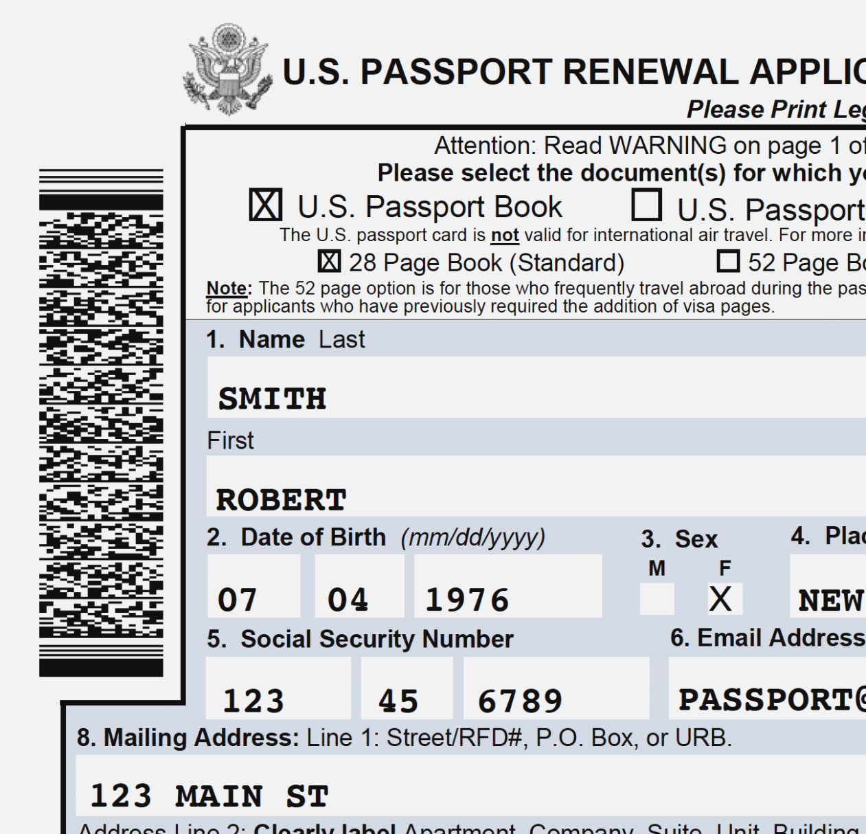 Passport Renewal Form Expedited Printable Form 2024