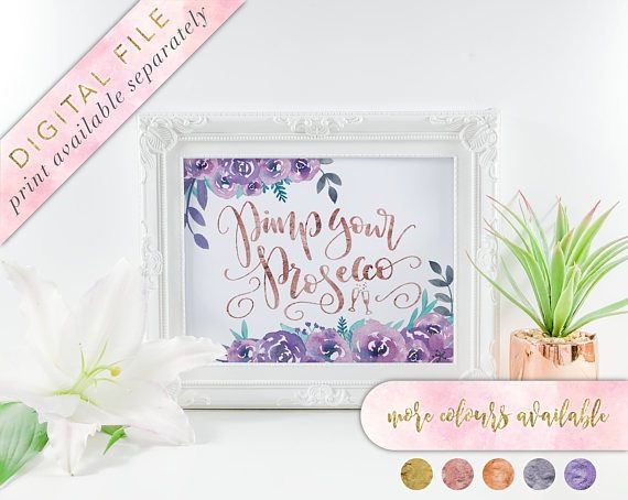 Pimp Your Prosecco Sign Printable Prosecco Sign Prosecco Bar Sign Pimp