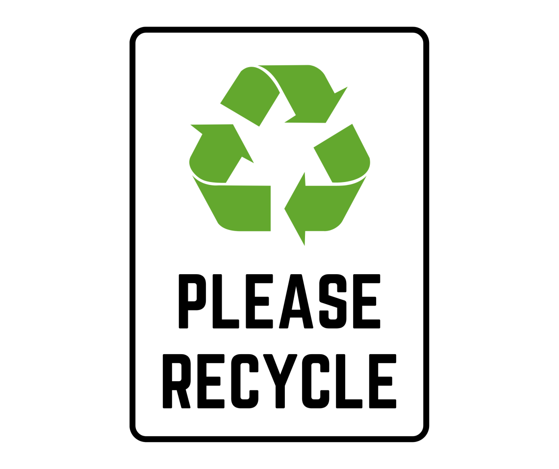 Please Recycle Sign Printable Templates Free PDF Downloads 