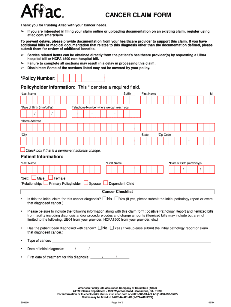 Printable Aflac Wellness Claim Form Fillable Form 2024