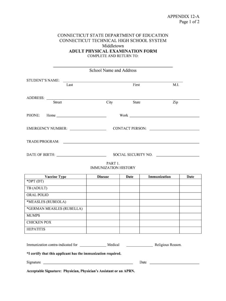 Printable Blank Physical Form Fillable Form 2024