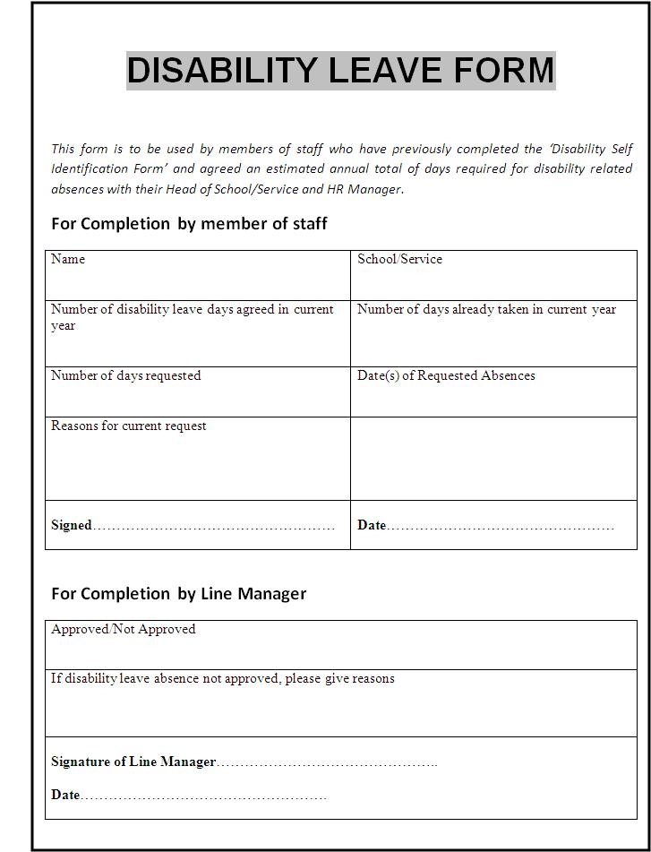 Printable Certificate Of Disability Form Printable Forms Free Online