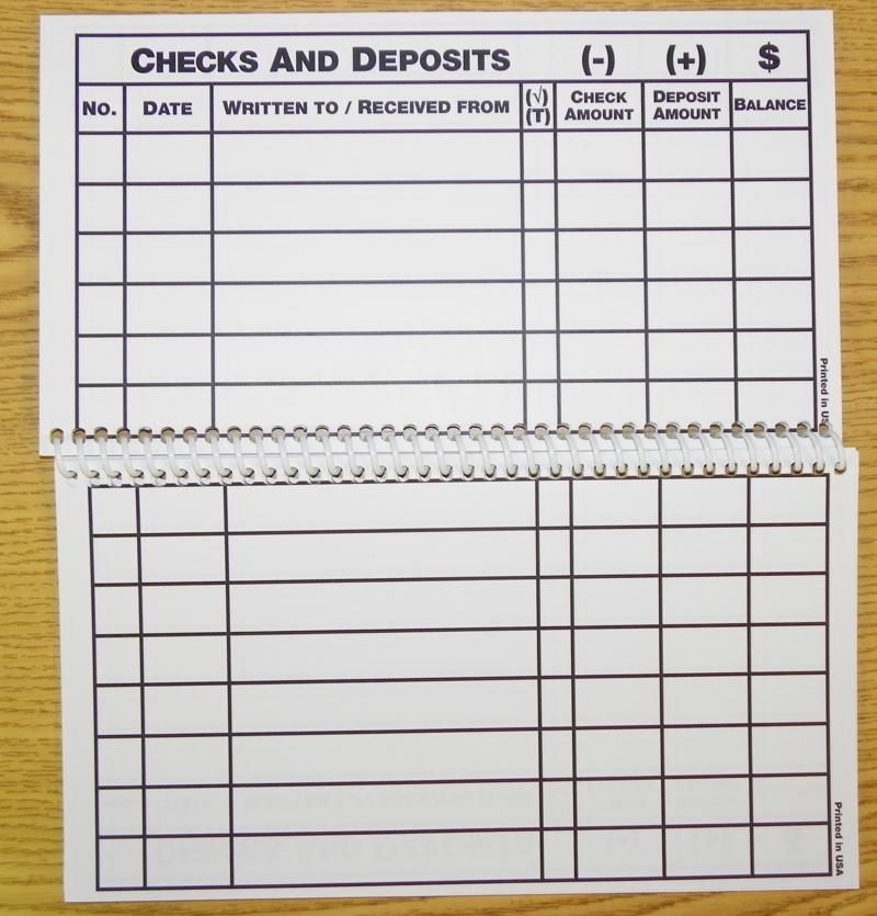 Printable Check Register Large Print Shop Fresh