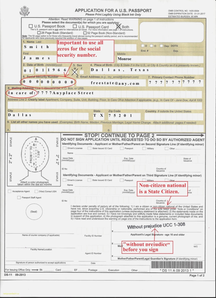 Printable DS 11 Passport Form Printable Form 2024