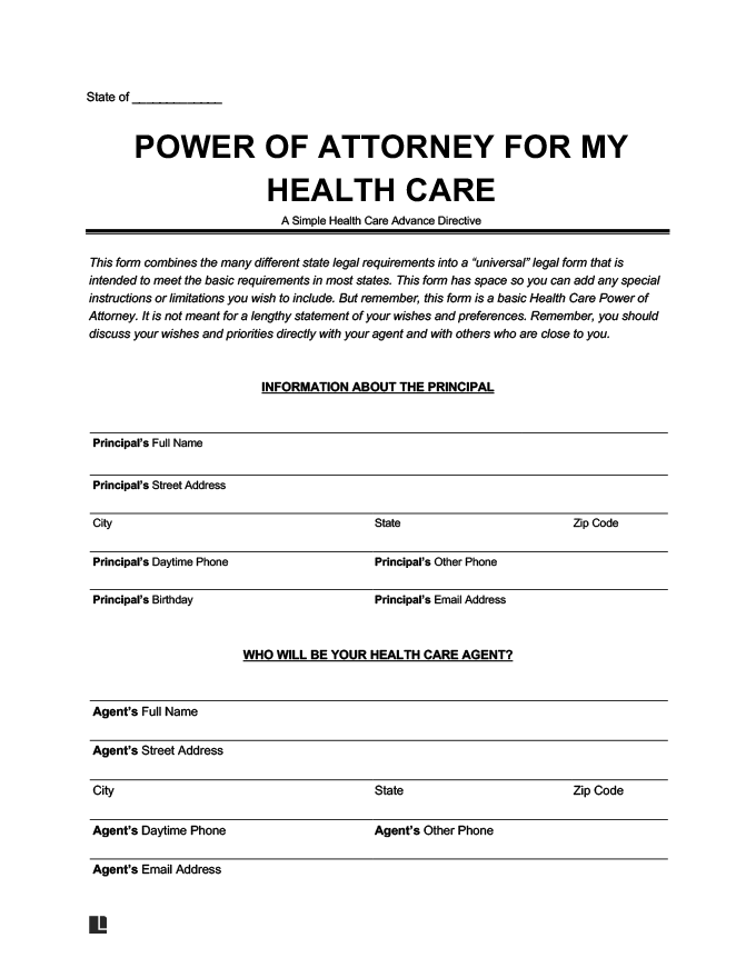 Printable Durable Power Of Attorney Form Massachusetts Printable
