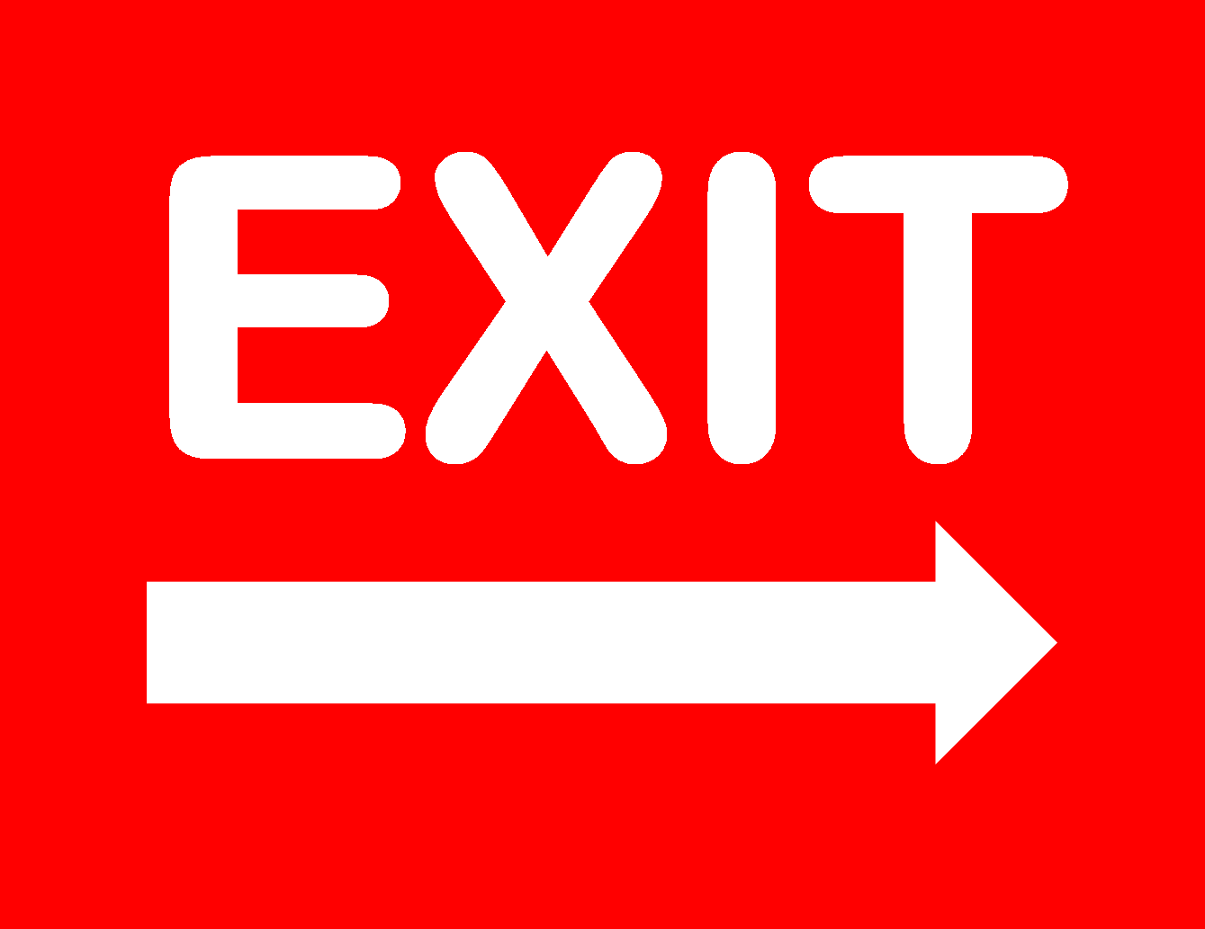 Printable Exit Sign Archives Freewordtemplates
