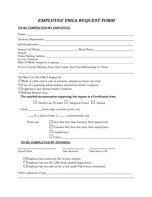 Printable Fmla Forms