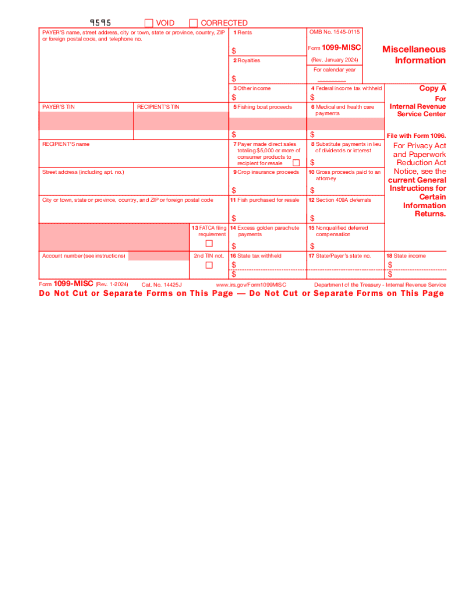 Printable Form 1099 Misc NBKomputer