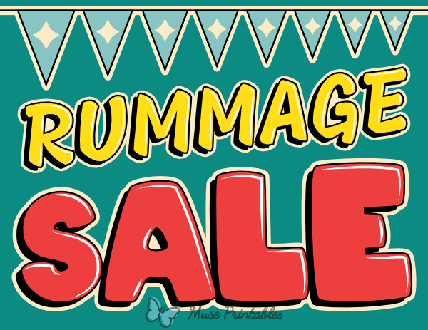 Printable Fun Rummage Sale Sign