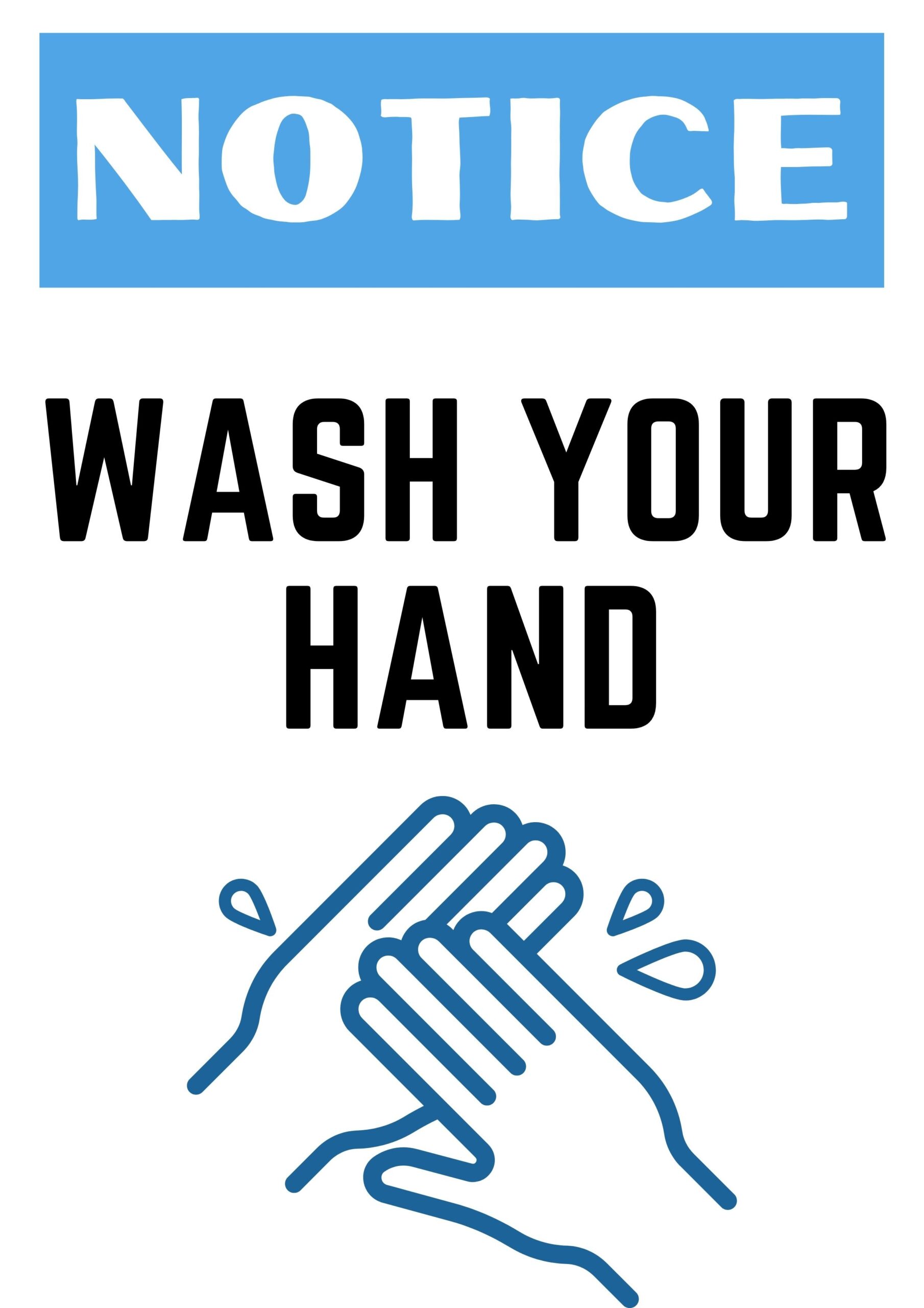 Printable Hand Washing Signs