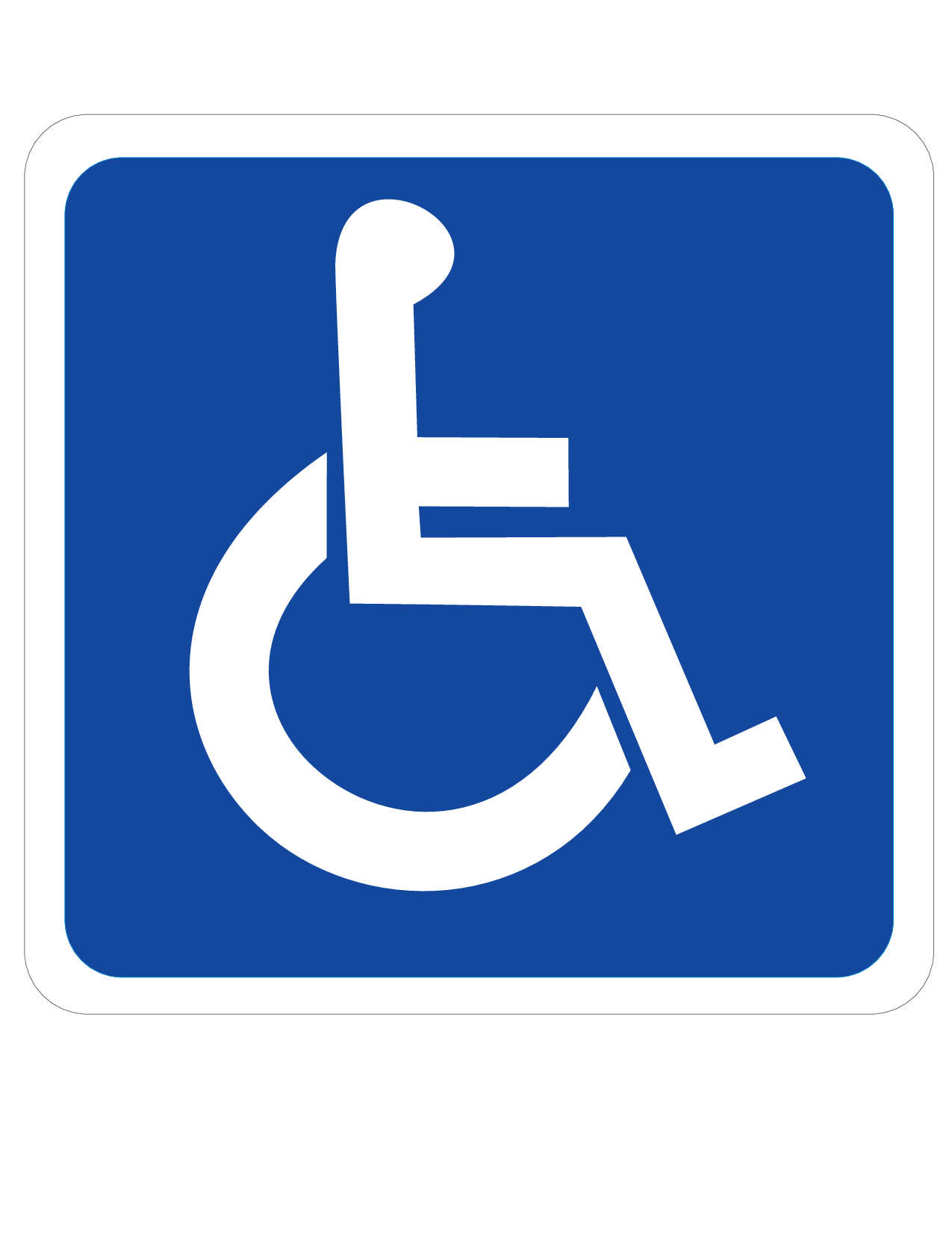 Printable Handicap Sign ClipArt Best