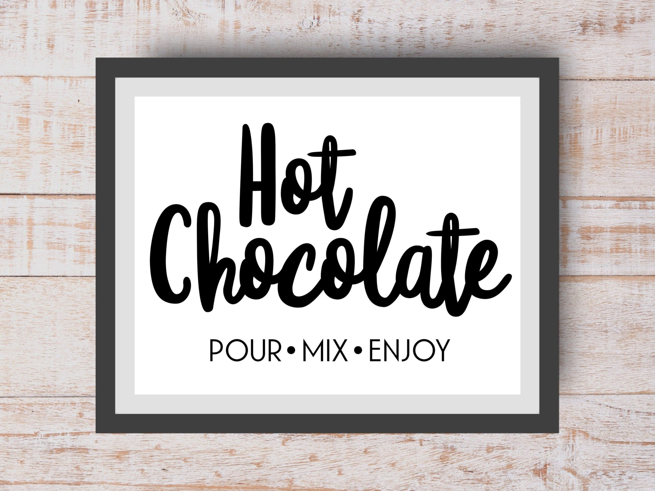 Printable Hot Chocolate Bar Sign