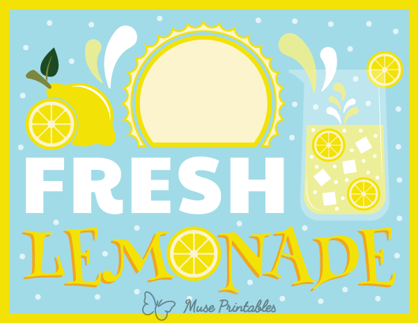 Printable Lemonade Stand Sign Worksheets Library