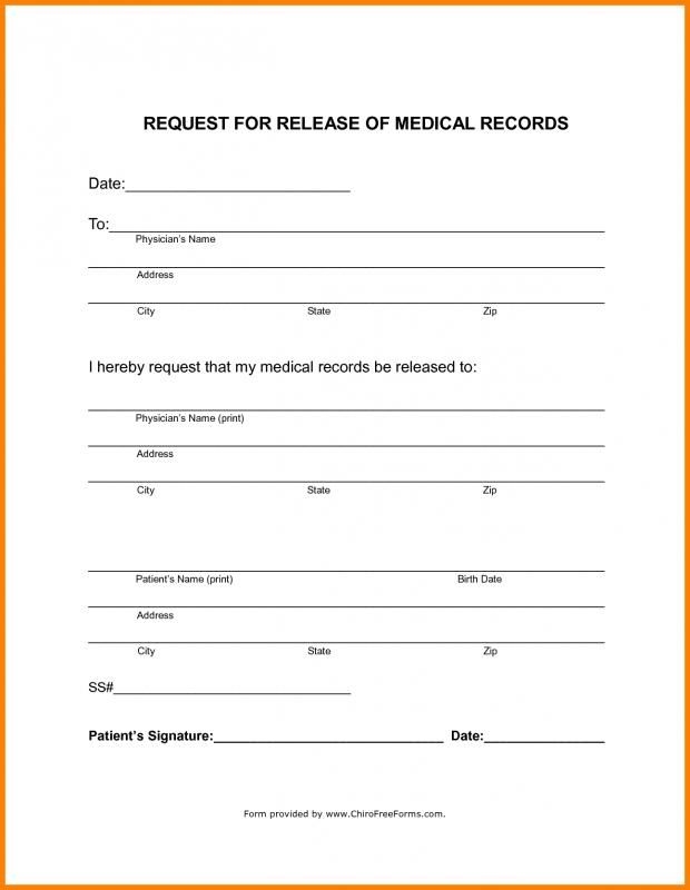 Printable Medical Records Forms Printable Form 2024