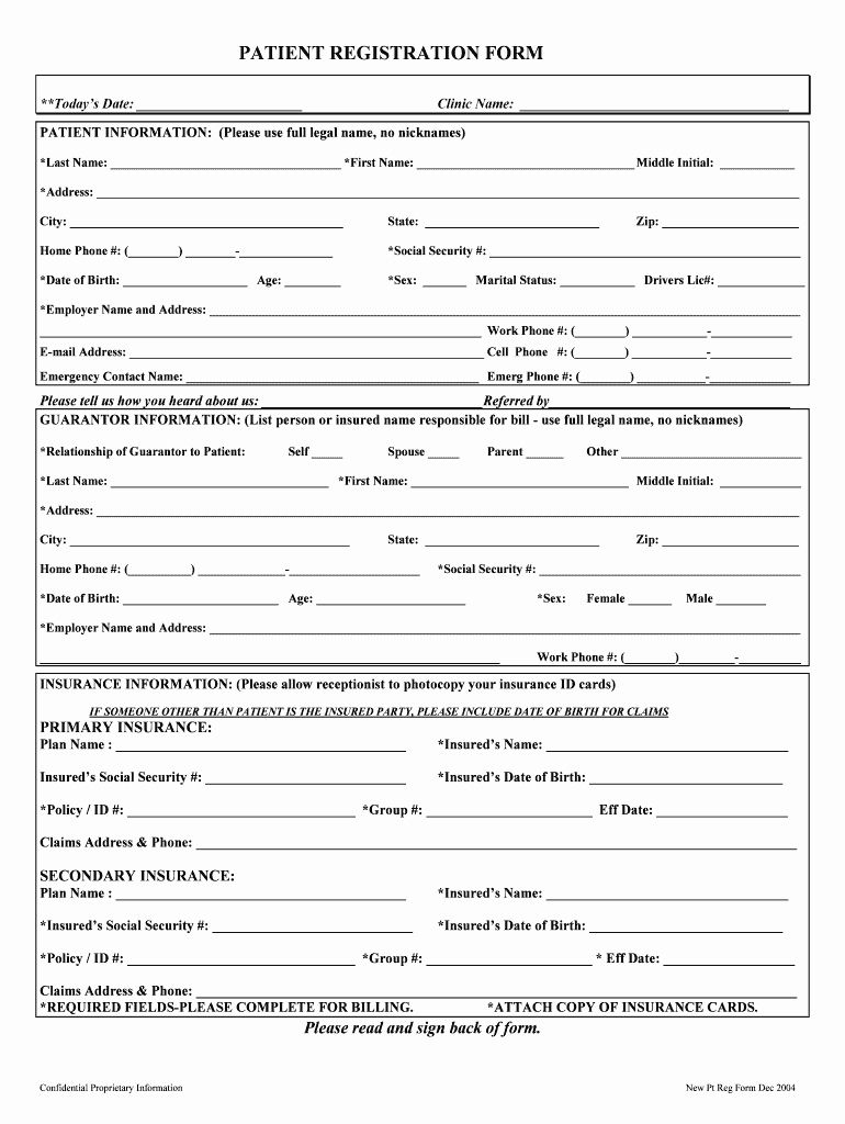 Printable New Patient Forms Internists Printable Forms Free Online
