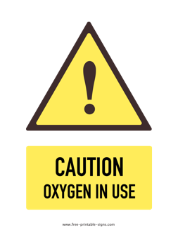 Printable No Smoking Oxygen In Use Sign Free Printable Signs