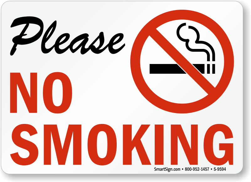 Printable No Smoking Sign