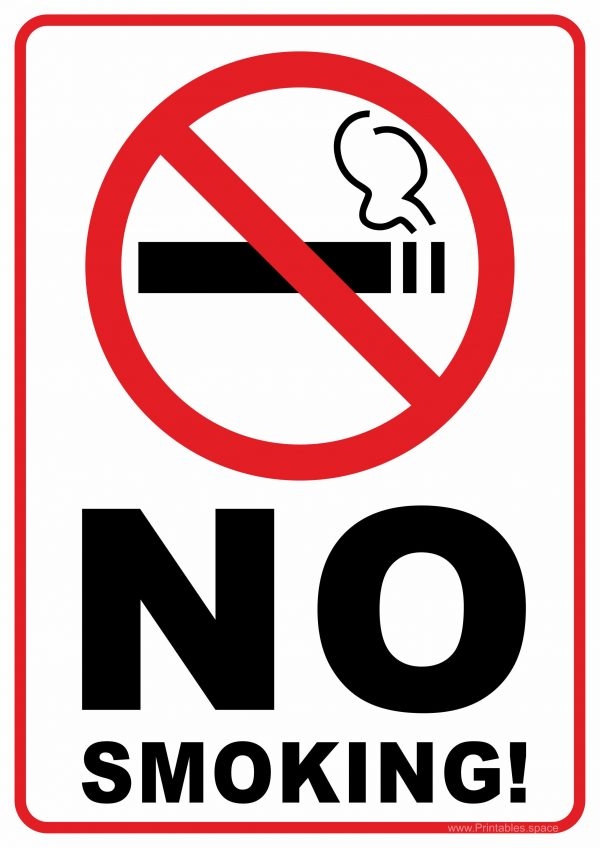 Printable No Smoking Signs Free Printables