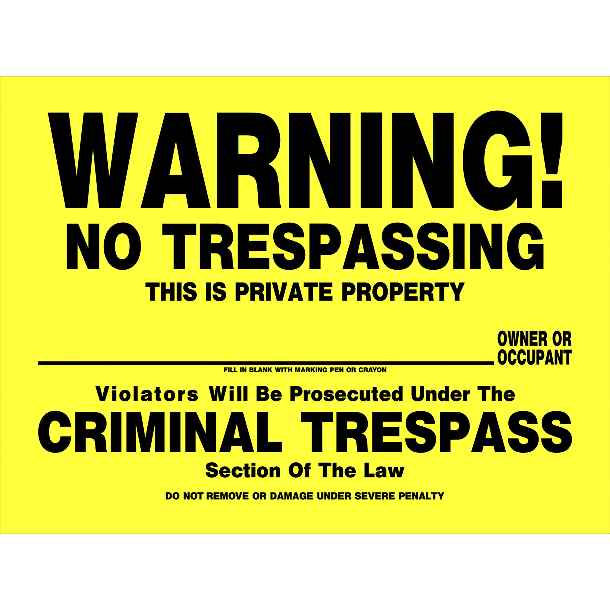 Printable No Trespassing Sign Free Printable Signs FREE Printable Online