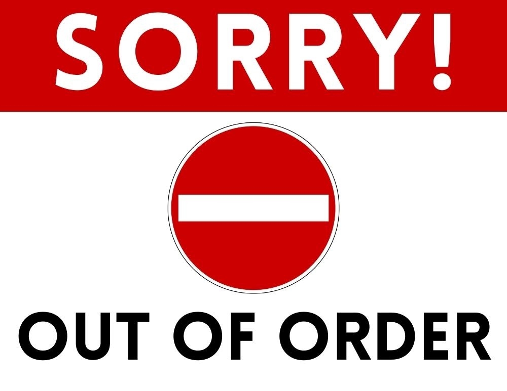 Printable Out Of Order Sign Basic Free Download And Print For You