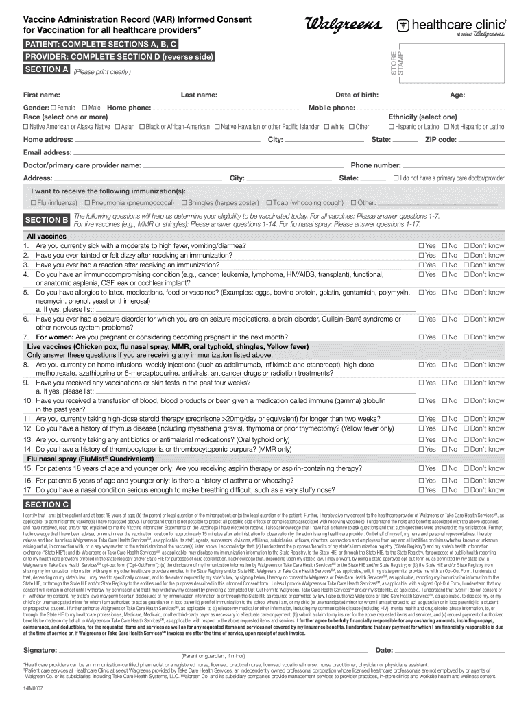 Printable Proof Of Flu Shot Form Printable Form 2024