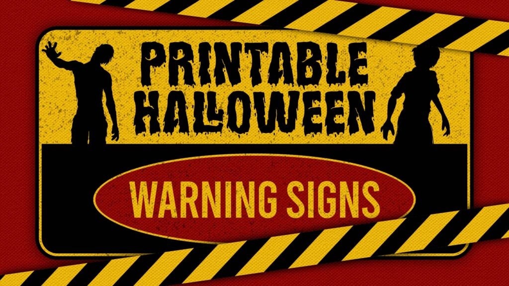 Printable Scary Halloween Signs Printable JD