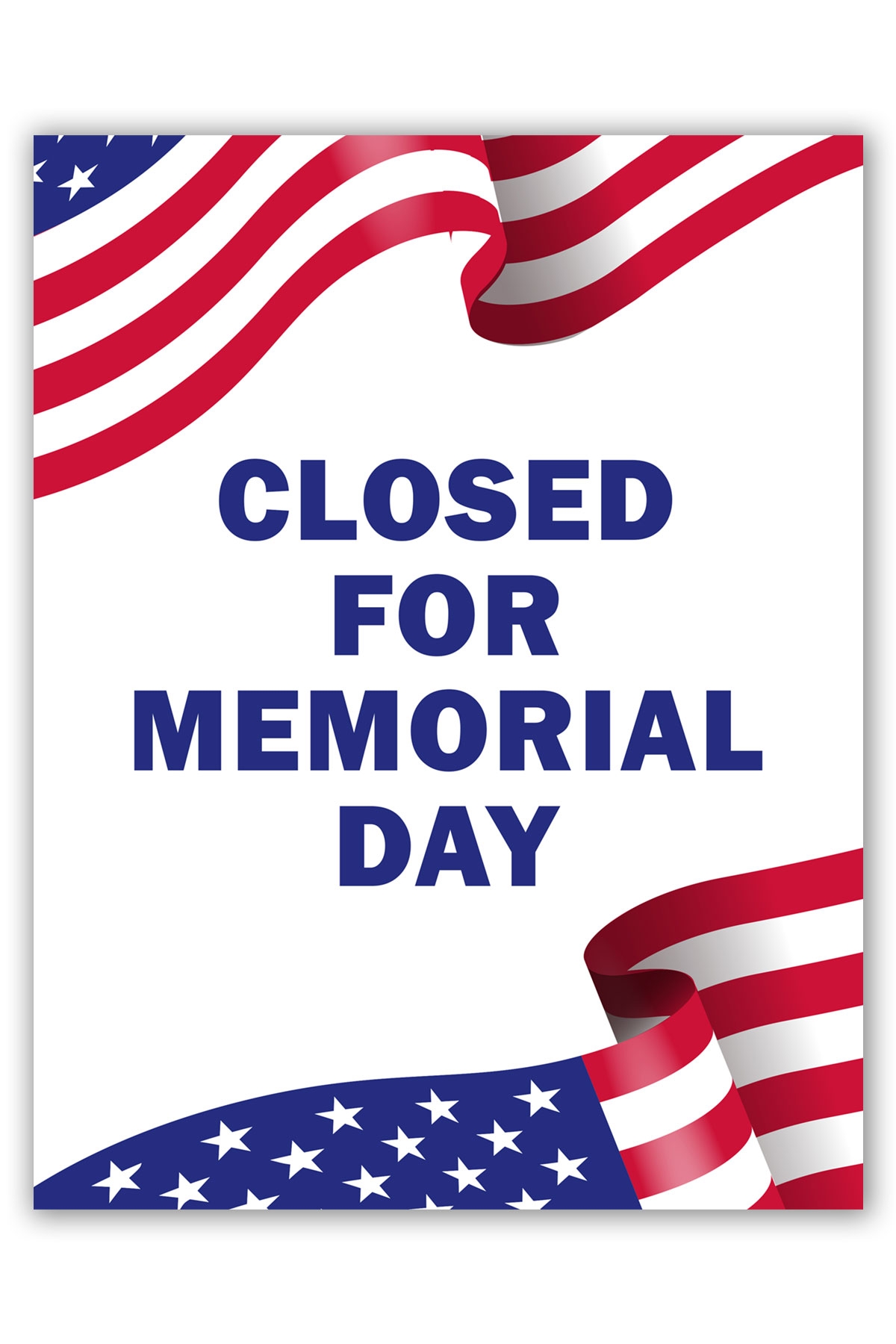 Printable sign closed memorial day example 8 Mom Envy