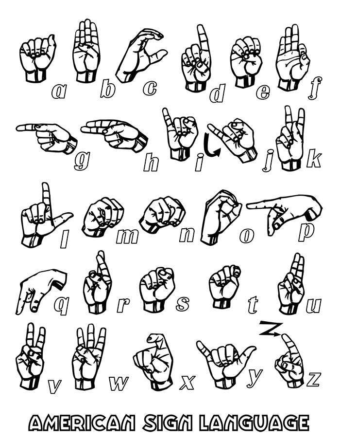 Printable Sign Language Alphabet American Free Download And Print For